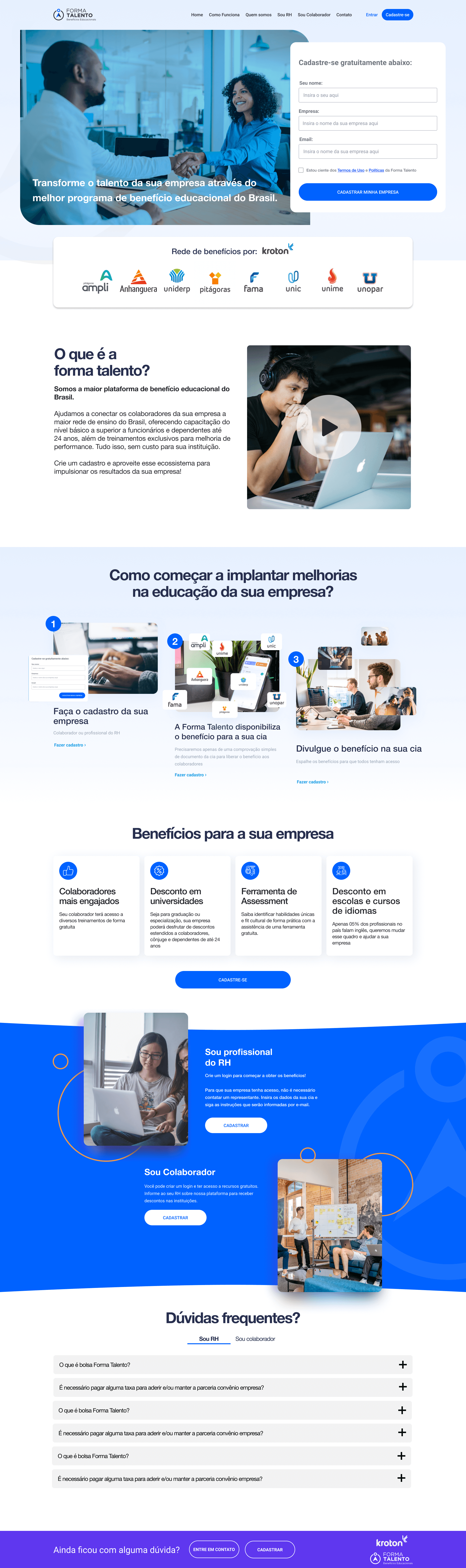 Landing Page Design